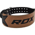RDX 4 INCH BROWN LEATHER GYM BELT-2